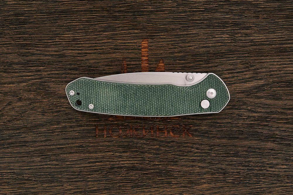 Нож складной CJRB J1925L-ODG Pyrite Large, клинок 92мм, сталь AR-RPM9, рукоять микарта