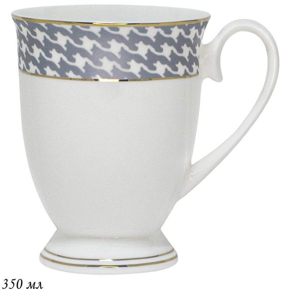 Lenardi 145-400 Кружка 350 мл EARL GREY в под.уп.(х36)Костяной фарфор