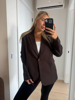 Пиджак базовый шоколадный