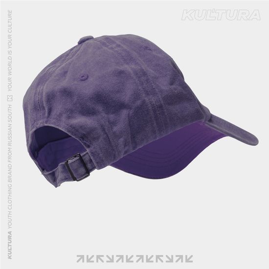 Кепка КУЛЬТУРА "Logo K" garment-dyed фиолет