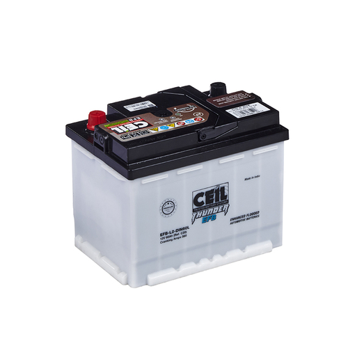 Аккумулятор CEIL DIN EFB-L2-DIN60L, 60Ah, 560A, 243x175x190, бортик EFBL2DIN60L