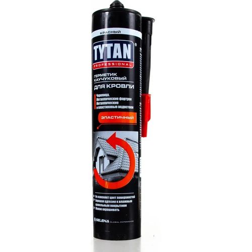 Герметик каучуковый для кровли Tytan Professional красный 310 мл