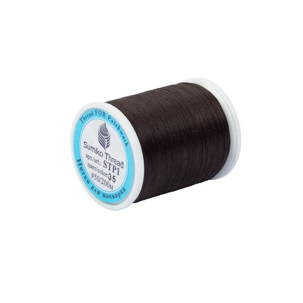 Нитки для пэчворка SumikoThread 200 м, (219 ярд), 35 шоколадный