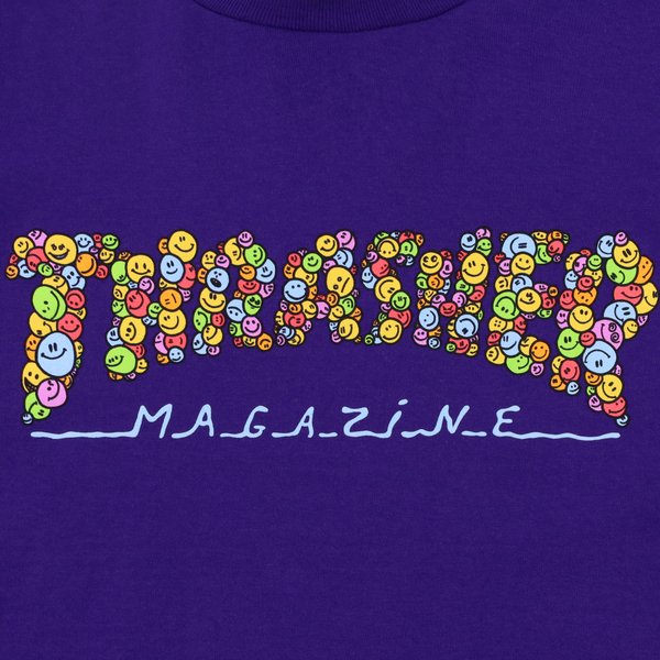 Футболка Thrasher Smile By Spanky T-Shirt (purple) артикул: - купить в магазине Дайс