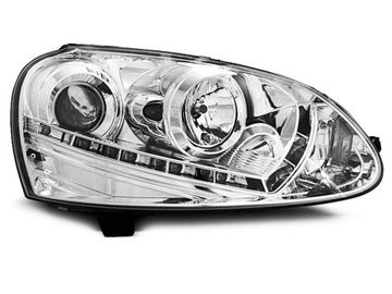 Фары передние CHROME для VW GOLF 5 03-08