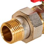 Кран шаровой полнопроходной ROMMER - 1/2" (ВР/НР, PN40, ручка-бабочка)