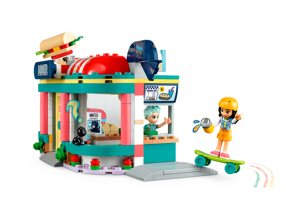 Конструктор Лего Френдс Закусочная в центре Хартлейк | LEGO Friends Heartlake Downtown Diner - 41728, 346 деталей (6+)