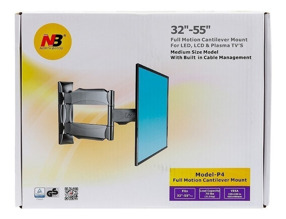 Кронштейн для телевизора NB поворотный диагональ 32"-65"