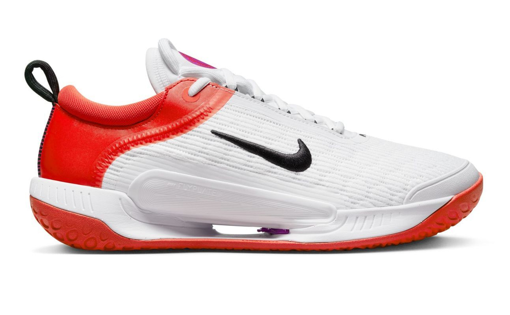 Мужские кроссовки теннисные Nike Zoom Court NXT HC - white/black/picante red/fuchsia dream
