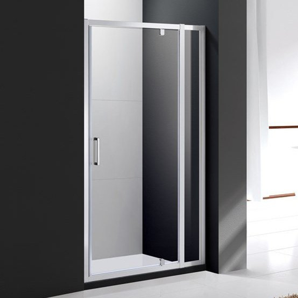 Дверь в проём Cezares MOLVENO-BA-11-100+20-C-Cr-IV, 120х195, профиль хром, стекло прозрачное