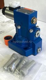 DBW20B2-5X/200XCG24N9K4 - Предохранительный клапан Ду25 с давлением настройки до 200 бар, управление - X - внешний с разгрузкой B = открыт с электроуправлением G24
