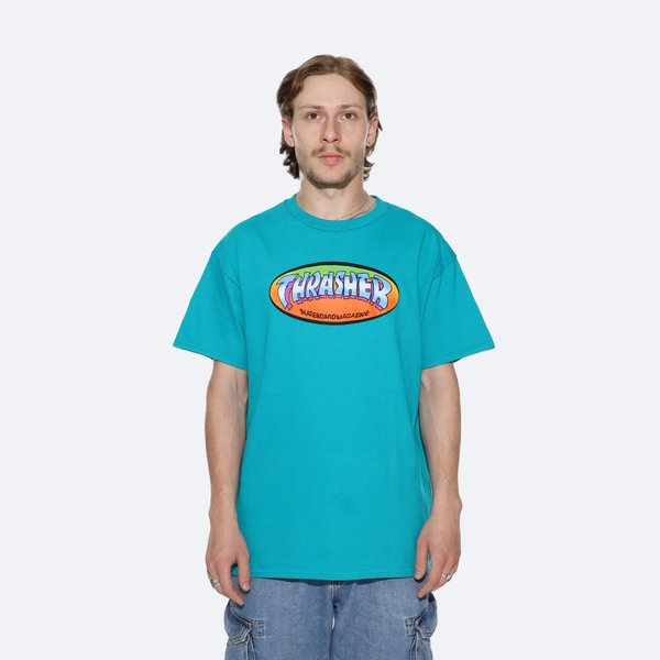 Футболка Thrasher Ninety-Five By Spanky T-Shirt (jade dome) артикул: - купить в магазине Дайс