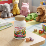 NaturesPlus, Animal Parade® Gold, жевательные мультивитамины для детей, со вкусом вишни, винограда и апельсина, 60 таблеток в форме животных