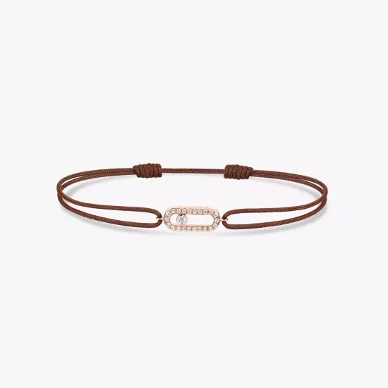 Messika Move Uno chocolate cord bracelet