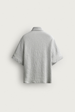 РУБАШКА RELAXED FIT ИЗ СТРУЯЩЕЙСЯ ТКАНИ С ФАКТУРОЙ — ZARA