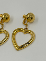 Клипсы с подвесками в виде сердец Moschino