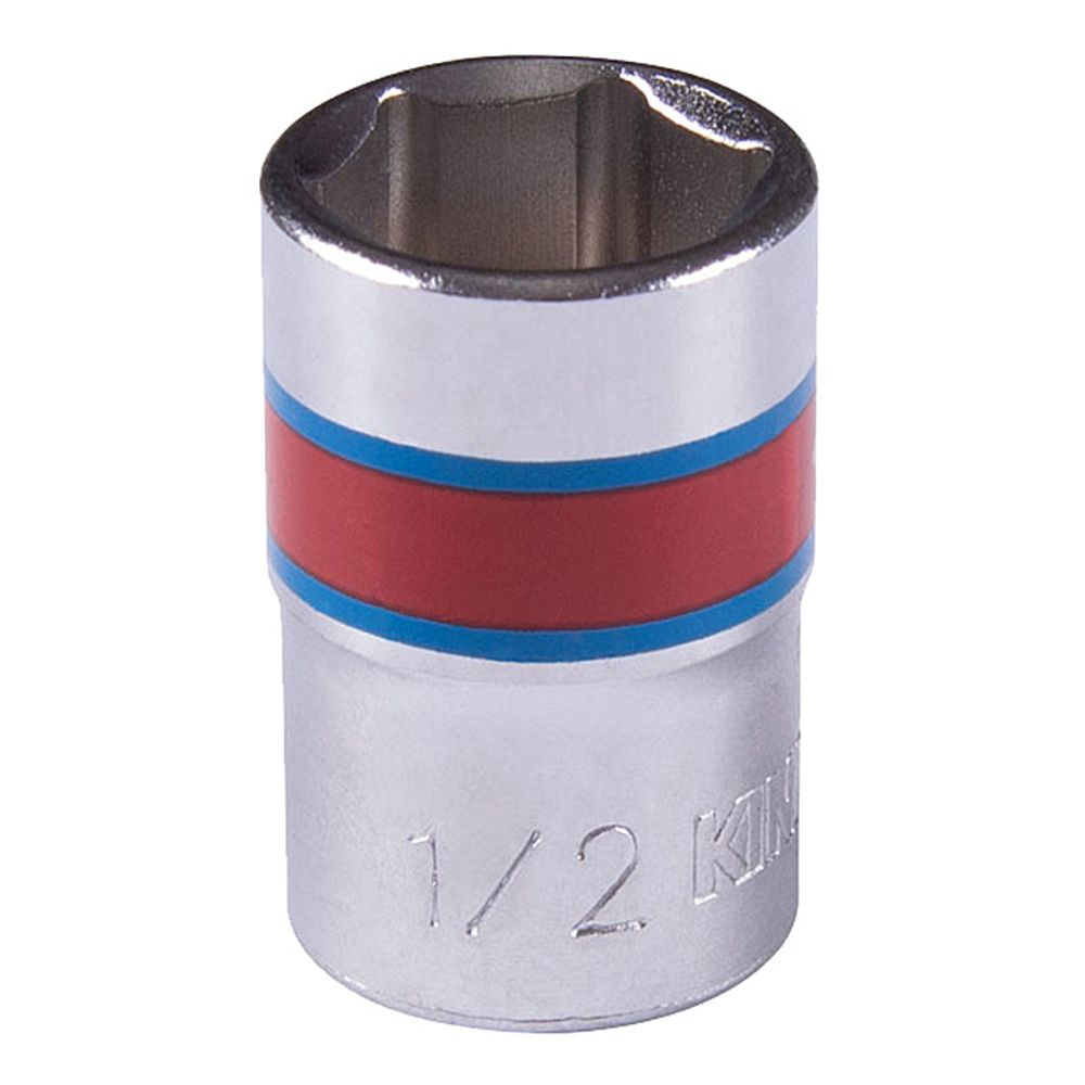 KING TONY (333516S) Головка торцевая стандартная шестигранная 3/8", дюймовая 1/2"
