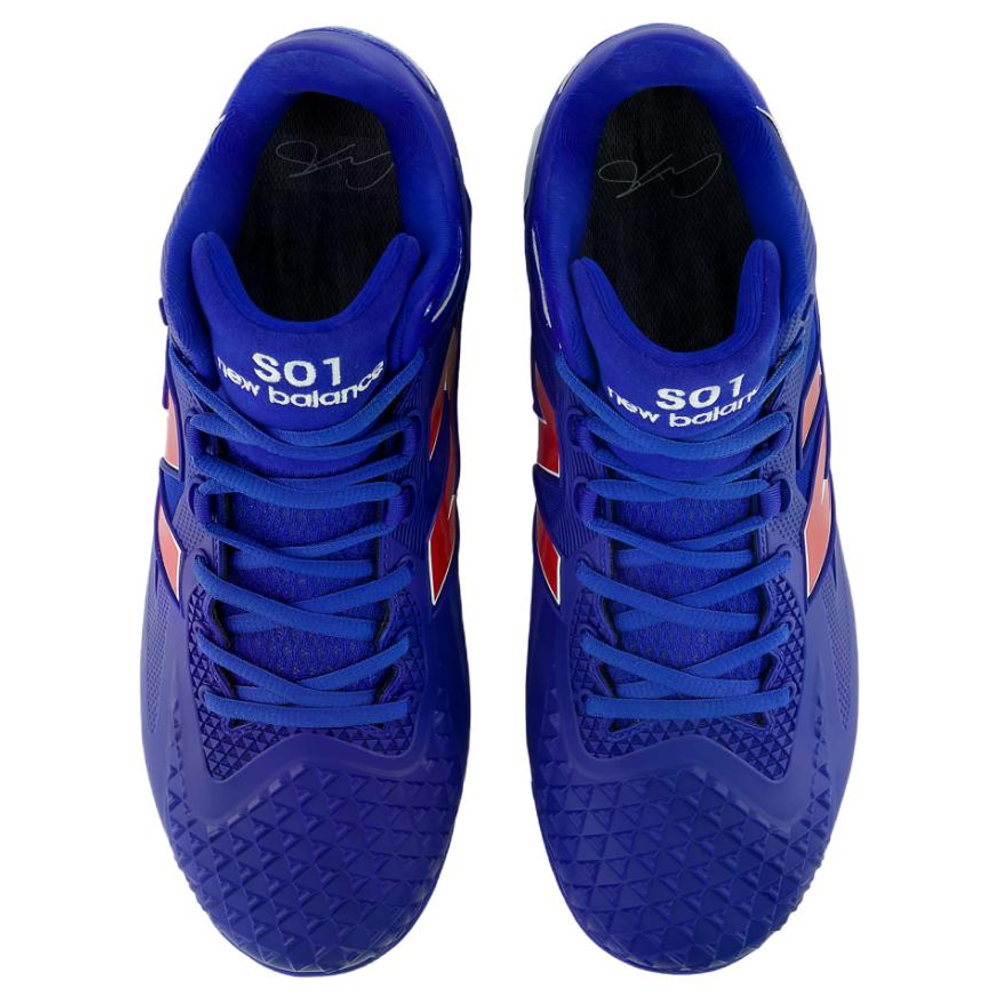 New Balance FuelCell Ohtani 1 Breathable Support Functionality Baseball Shoes Men"s Blue Red