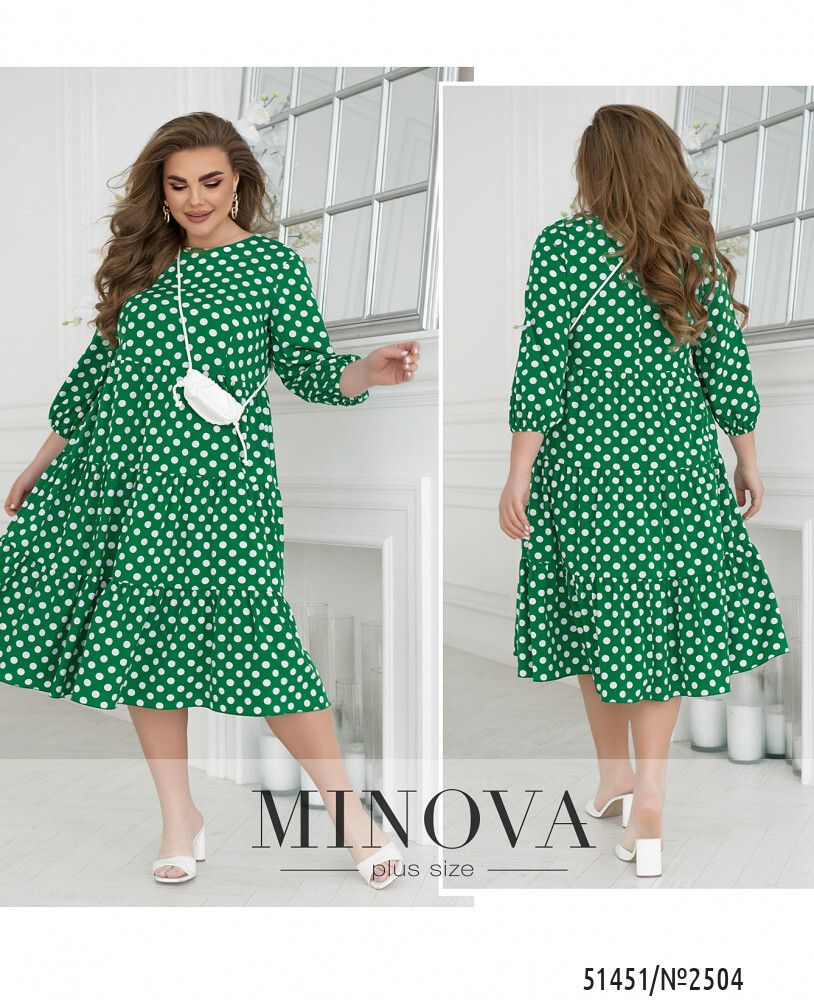 Платье 2504-зеленый Minova Платье 2504-зеленый Minova