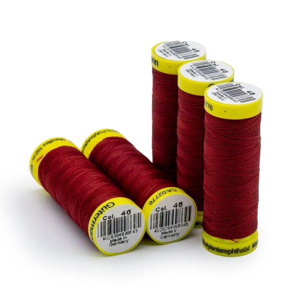 Нитки для трикотажа Gutermann Maraflex 120 (150 метров), 5 кат. | 046 бургундский