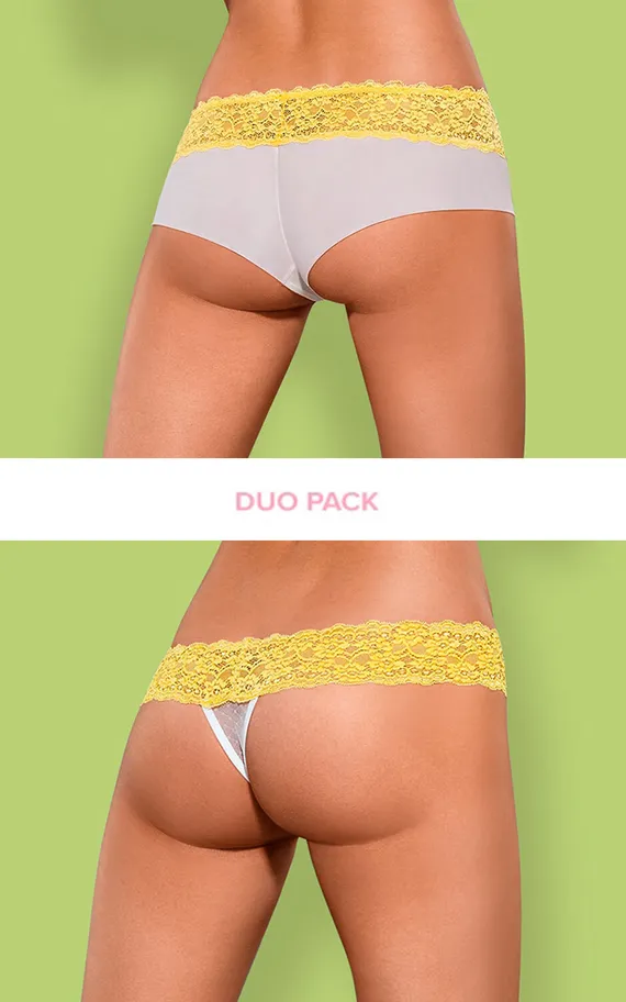 Lacea shorties &amp; thong Yellow