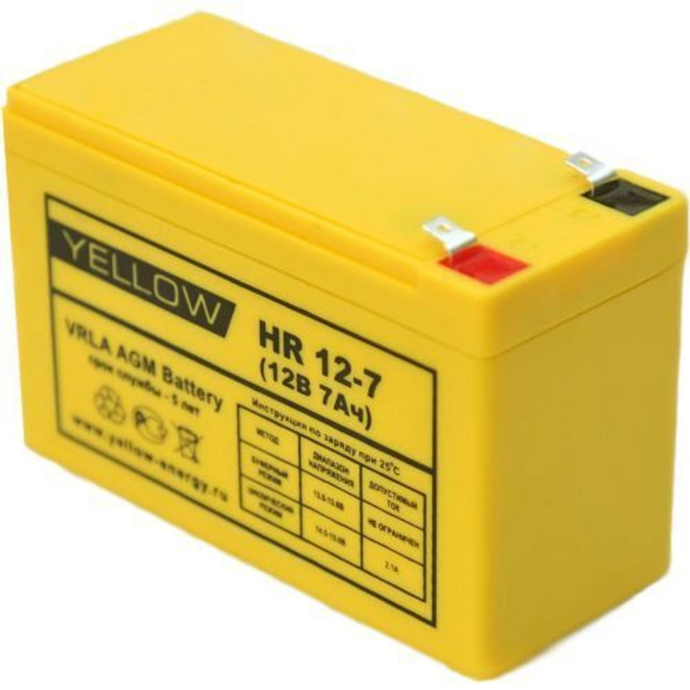 Аккумуляторная батарея Yellow HR 12-7 — Фото №2 