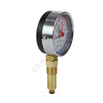 Термоманометр МД04 радиальный Дк80 0-1,0 МПа L=40мм G1/4" 120С с переходником на G1/2" ЭКОМЕРА МД04-80-G-1МПа-120-L-40-РИ