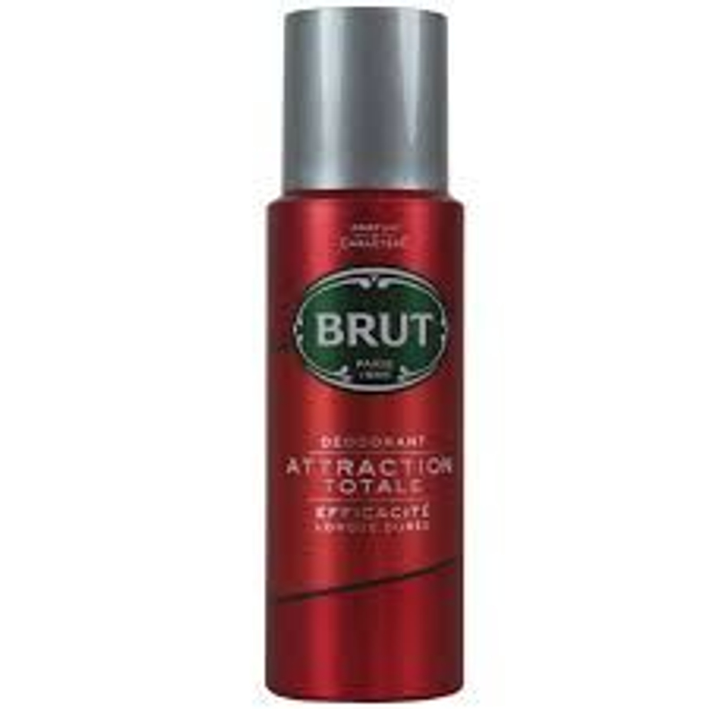 Brut Дезодорант-спрей мужской Attraction Totale 200 мл