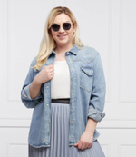 рубашка farro plus size Persona by Marina Rinaldi - голубой(1191282)