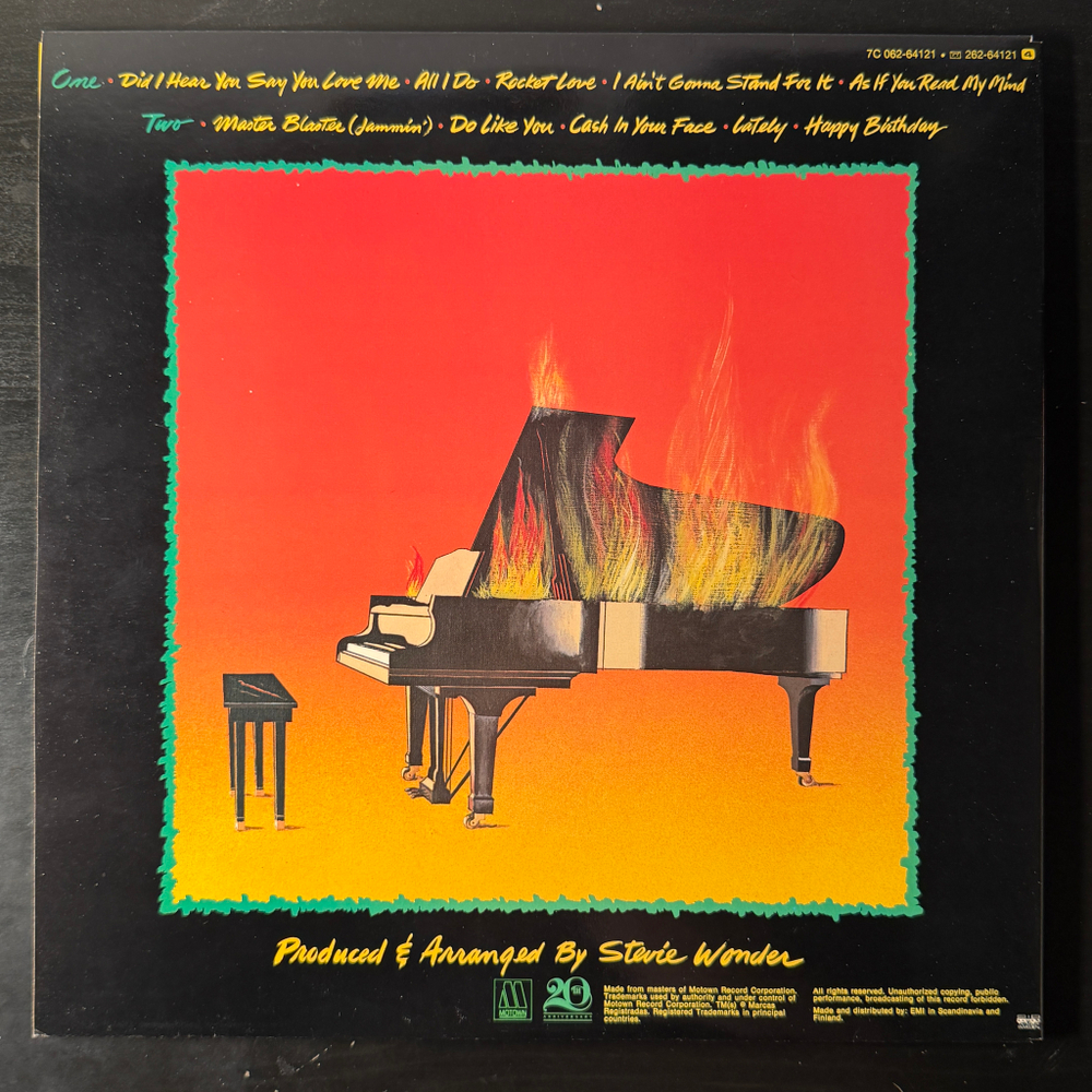 Stevie Wonder - Hotter Than July (Скандинавия 1980г.)