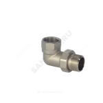 Соединитель латунь никель американка Ду 32 (1 1/4") угловой ВР/НР RTP (РосТурПласт) 25238