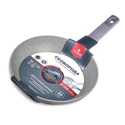 СКОВОРОДА С АНТИПРИГАРНЫМ ПОКРЫТИЕМ PFLUON MARBLE, 24*4,8 СМ