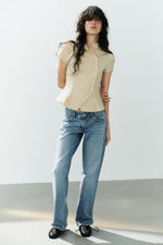 РУБАШКА С КОРОТКИМИ РУКАВАМИ — ZARA