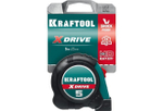 Рулетка строительная 5м х 25 мм KRAFTOOL X-Drive с ударостойким обрезиненным корпусом