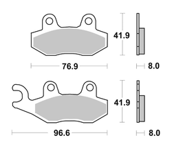 Brembo Колодки тормозные 07YA21SA (1 суппорт)