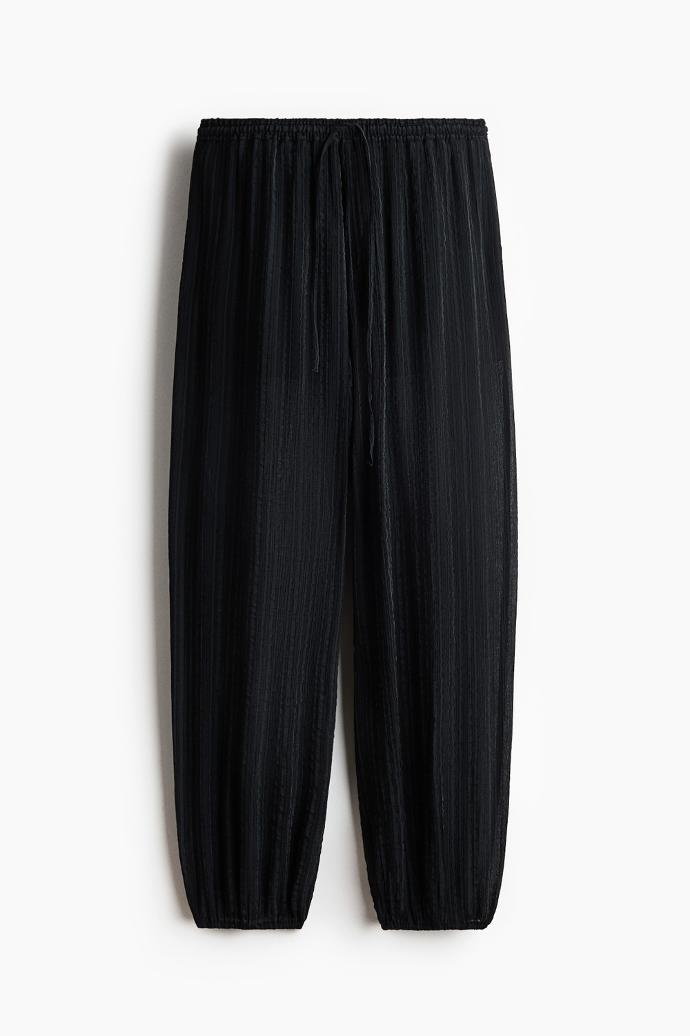 Брюки-баллоны из жатой ткани - H&M