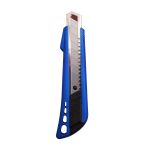 Нож 18 мм, корпус soft touch, синий, LAMARK212