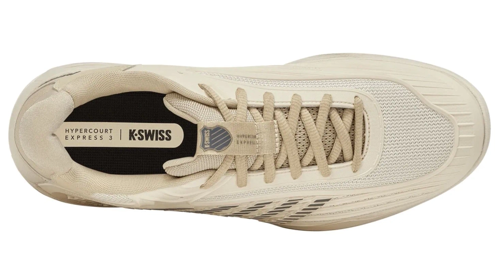 Мужские теннисные кроссовки K-Swiss Hypercourt Express 3 - whitecap gray/pale khaki/turbulence