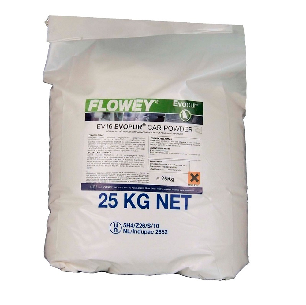 Порошок для бесконтактной мойки автомобилей EV16 CAR POWDER, 25 кг., FLOWEY (Люксембург)