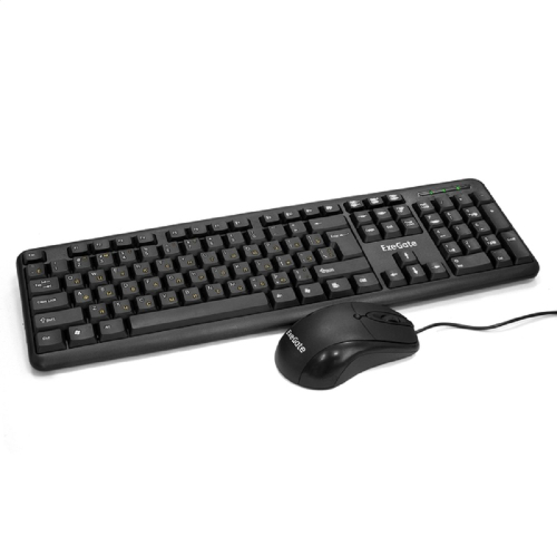 Exegate EX286204RUS Комплект ExeGate Professional Standard Combo MK120 (клавиатура влагозащищенная 104кл.+ мышь оптическая 1000dpi,3 кнопки и колесо прокрутки