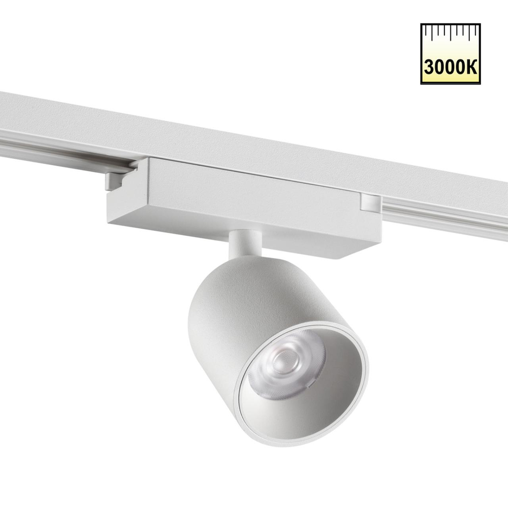 359809 PORT NT25 278 белый Светильник трековый однофазный трехжильный IP20 LED 10W 180-265V 3000К SOLETTE