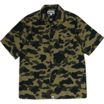 A Bathing Ape Bathing Ape 1st Camo Shirts Camouflage Pattern Moderate Polyester Summer 0zxsrm007321q зеленый