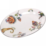 Блюдо керамическое «Paradise flowers» 31*21,5*2,7см