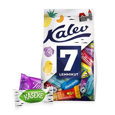 Конфеты шоколадные Kalev 7 Lemmikut Фаворит ассорти 500 г (из Финляндии)