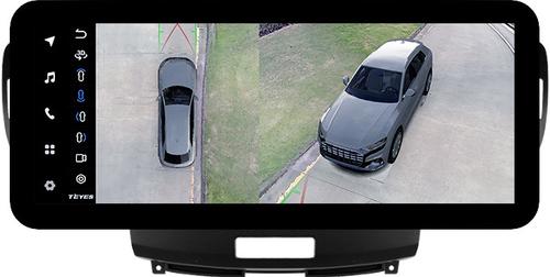 Магнитола для Honda Accord 8 2008-2012 (ШГУ монохром, рамка вниз) - Teyes LUX ONE 360 монитор 12.3" 2K QLED на Android 10, Быстрая, CarPlay, 4G SIM-слот, 4 камеры в комплекте