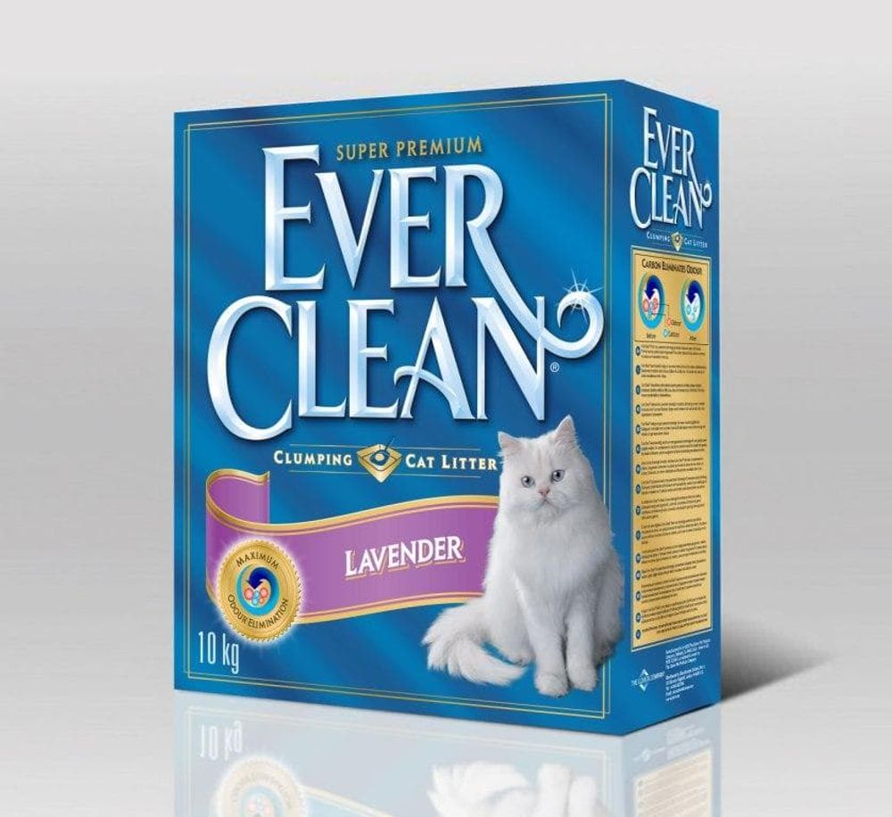Ever Clean Lavander - наполнитель комкующийся д/кошек с ароматом лаванды (6 кг)