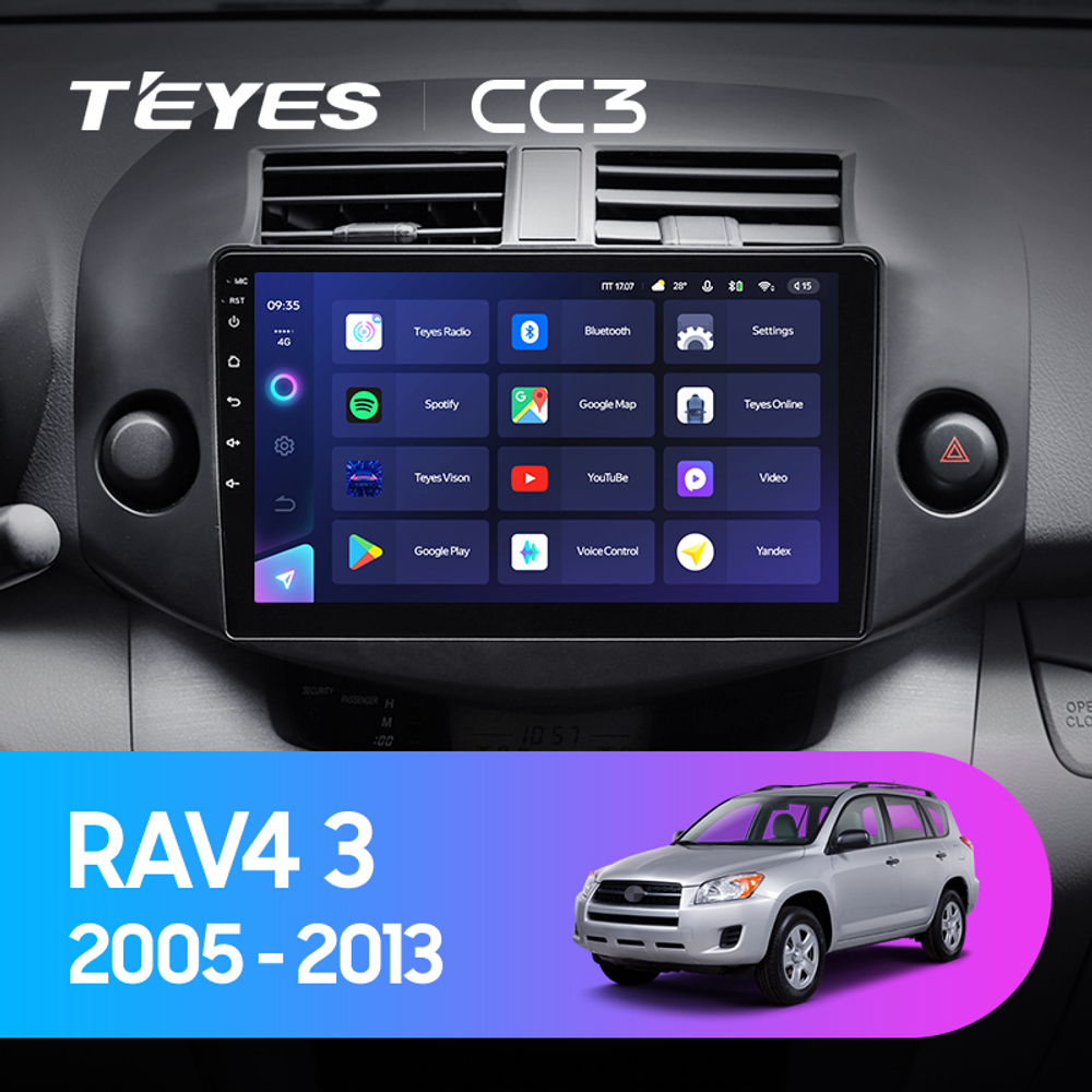 Teyes CC3 10.2" для Toyota RAV4 2005-2013