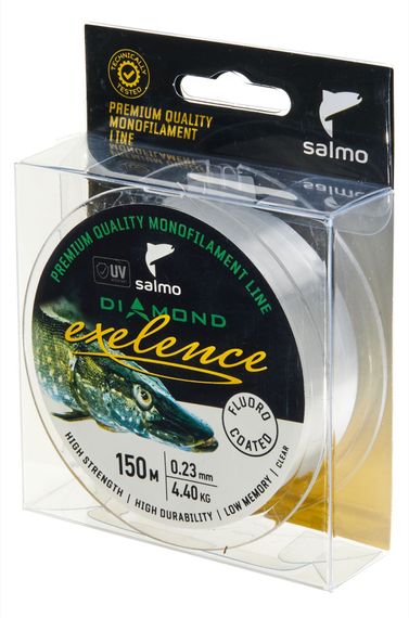 Леска монофильная Salmo Diamond EXELENCE FLUORO COATED Clear 150/023