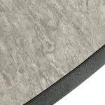 Стол Bradex Home Rudolf круглый раскладной 100-130x100x75см, Бетон слюда, чёрный