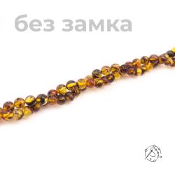Нить бусин - Янтарь, 8 мм